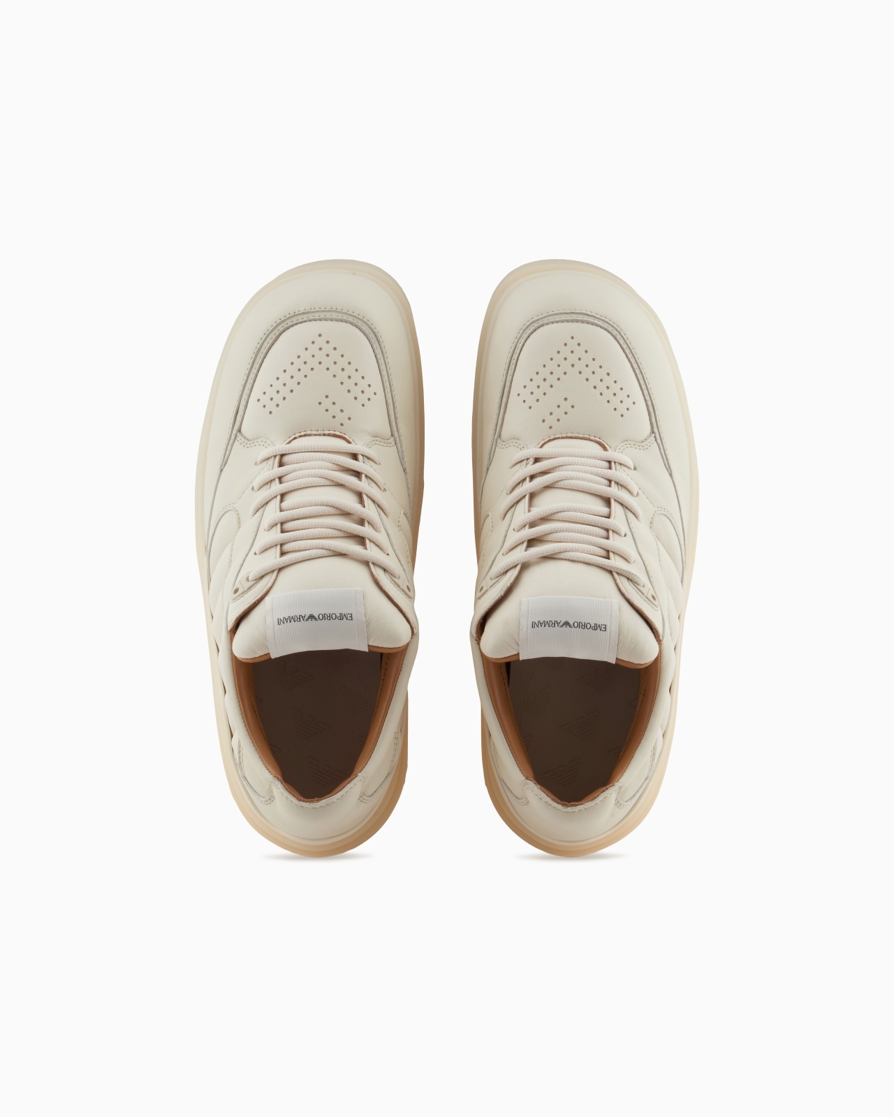 SNEAKERS WITH PADDED NAPPA-LEATHER DETAILS - 3