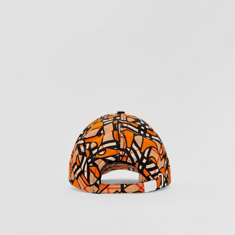 Monogram Print Nylon Baseball Cap 5