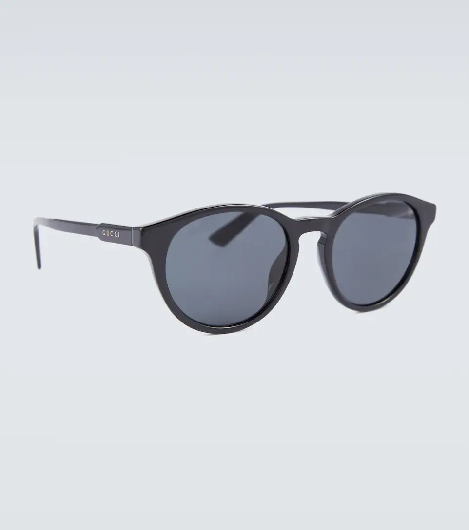 Round acetate sunglasses - 4