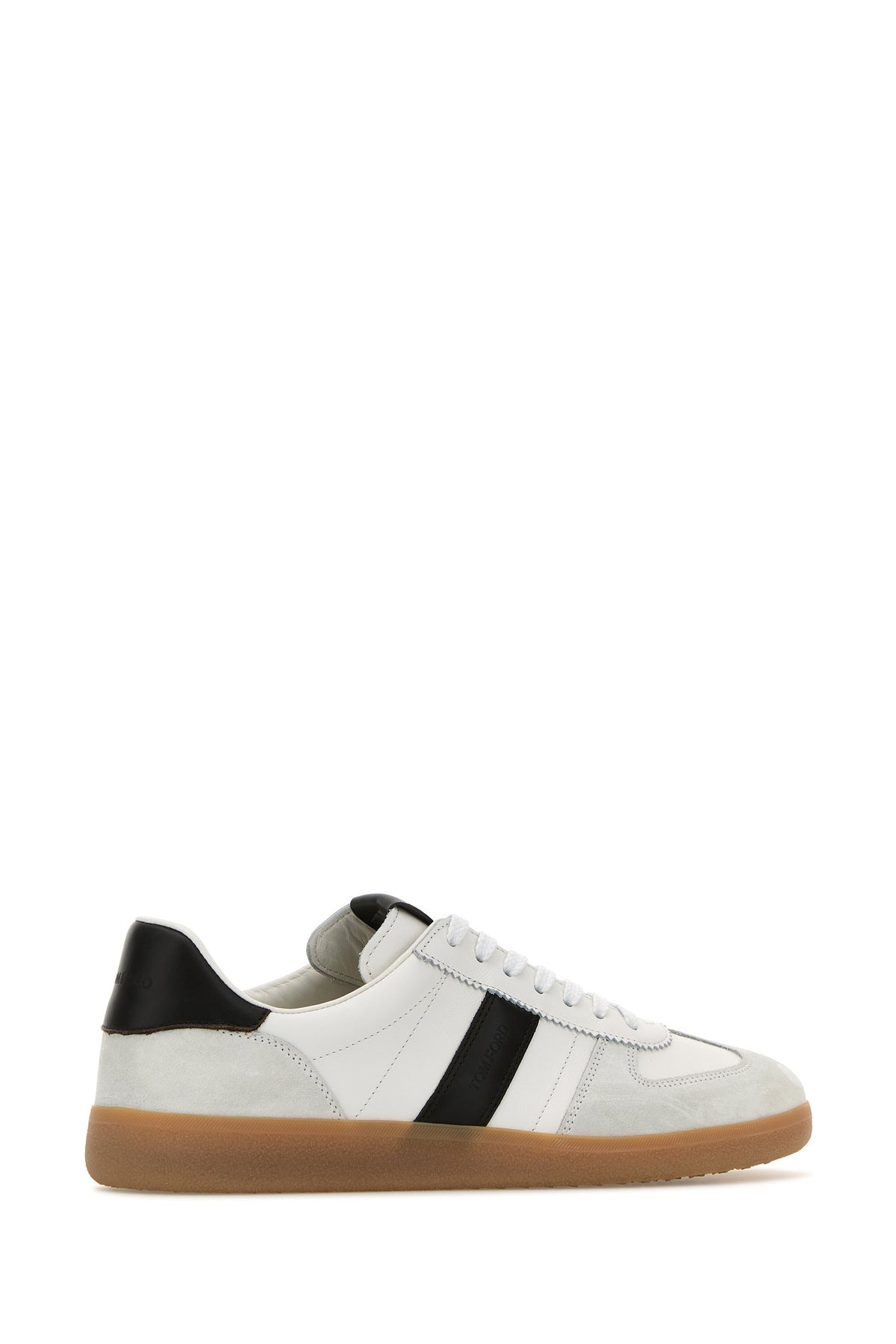 Multicolor leather and suede sneakers - 3