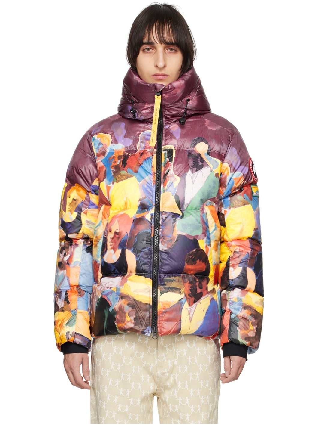 Purple Crofton Down Jacket - 1