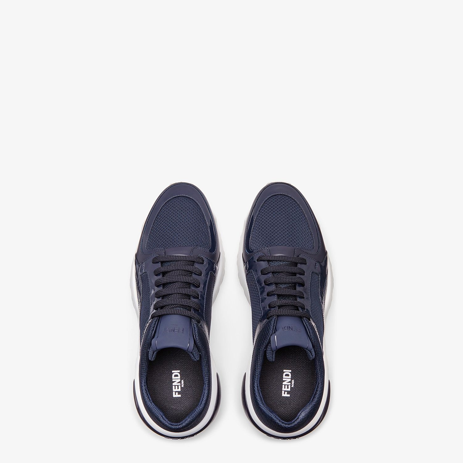 Blue tech fabric sneakers - 4