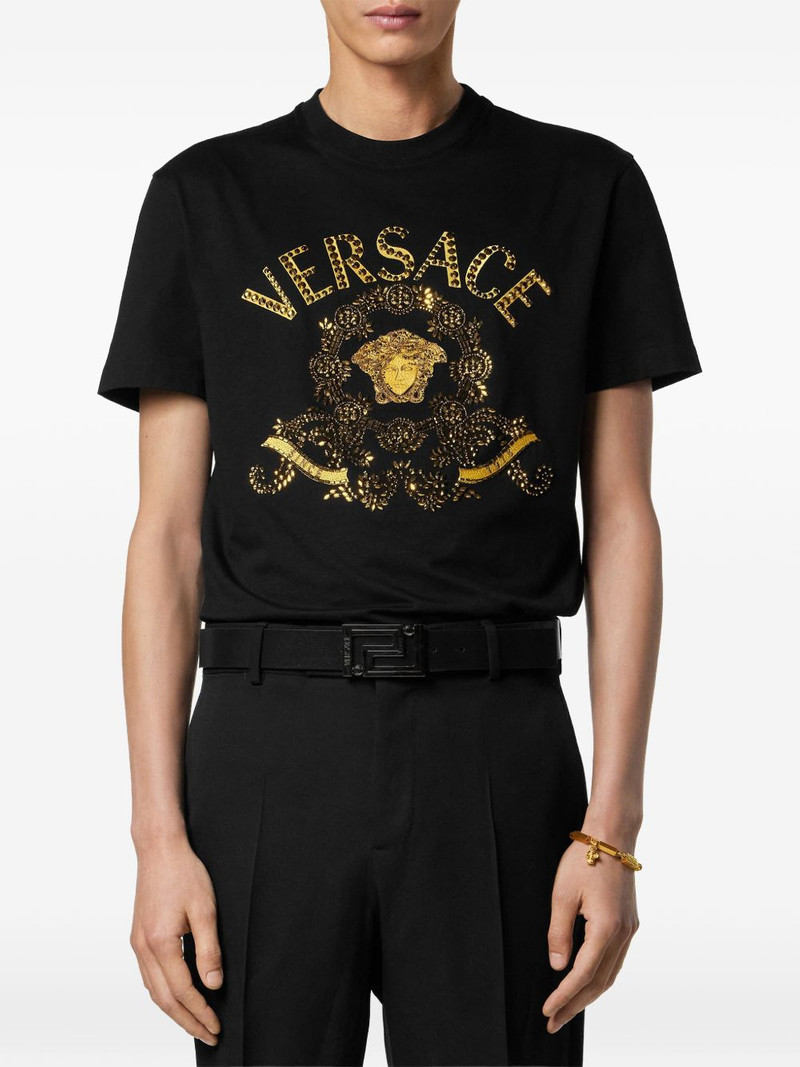 VERSACE logo-print cotton t-shirt outlook