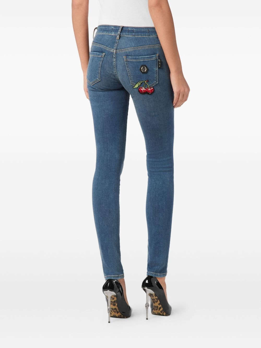 stretch-cotton skinny jeans - 4