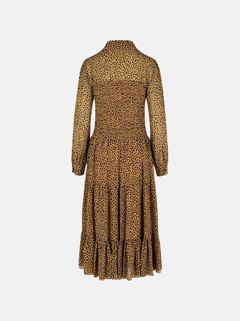 MICHAEL KORS 'LEOPARDATO' BROWN POLYESTER DRESS outlook