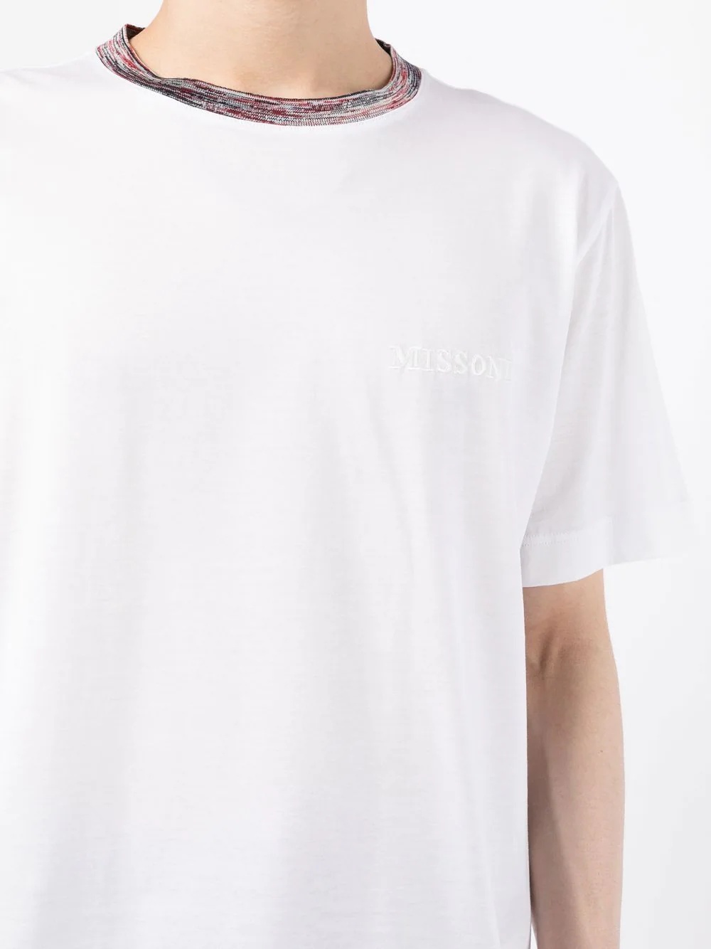 logo embroidered cotton T-shirt - 5