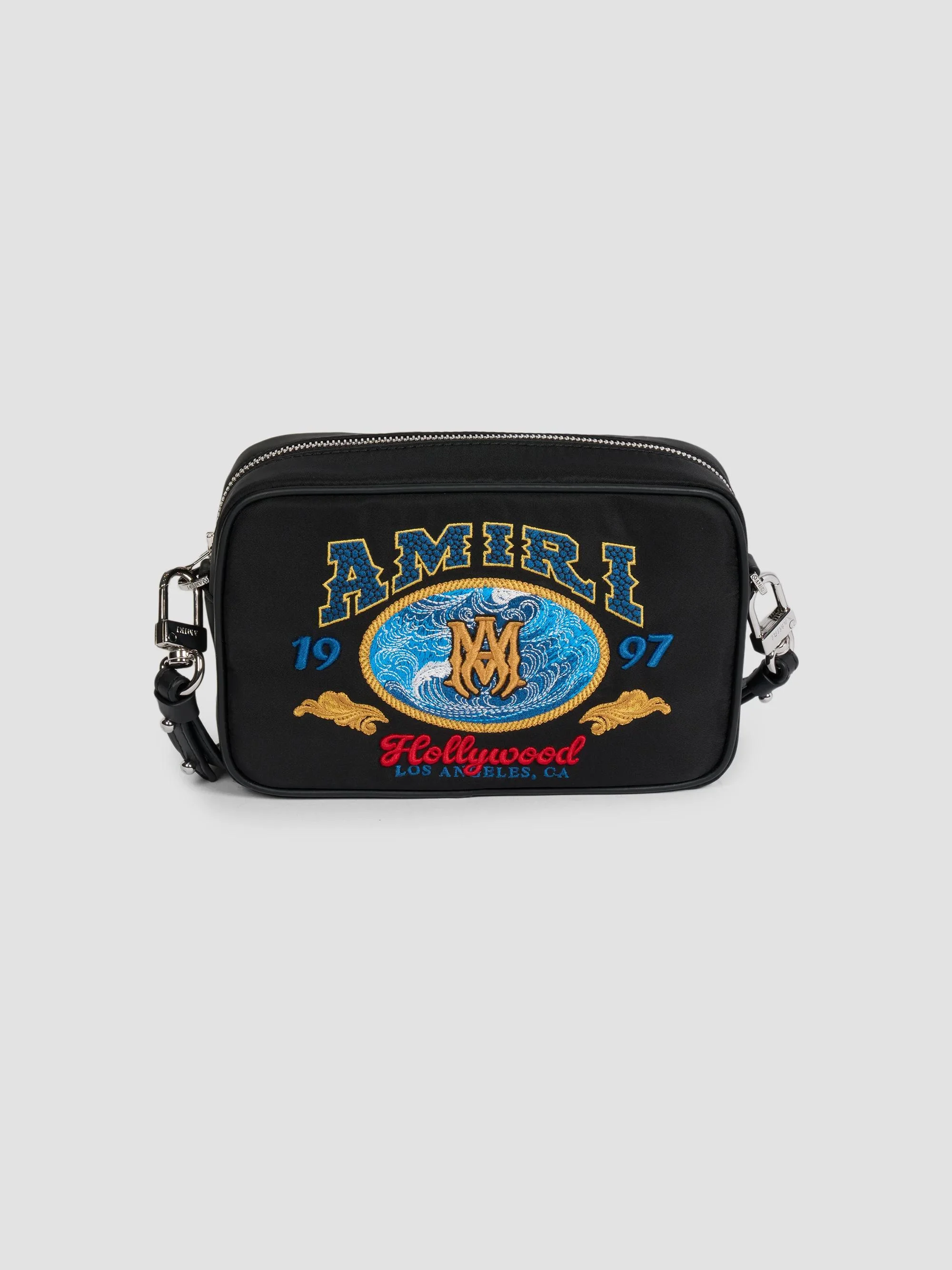 Men's Embroidered Logo Camera Case - Black - 1