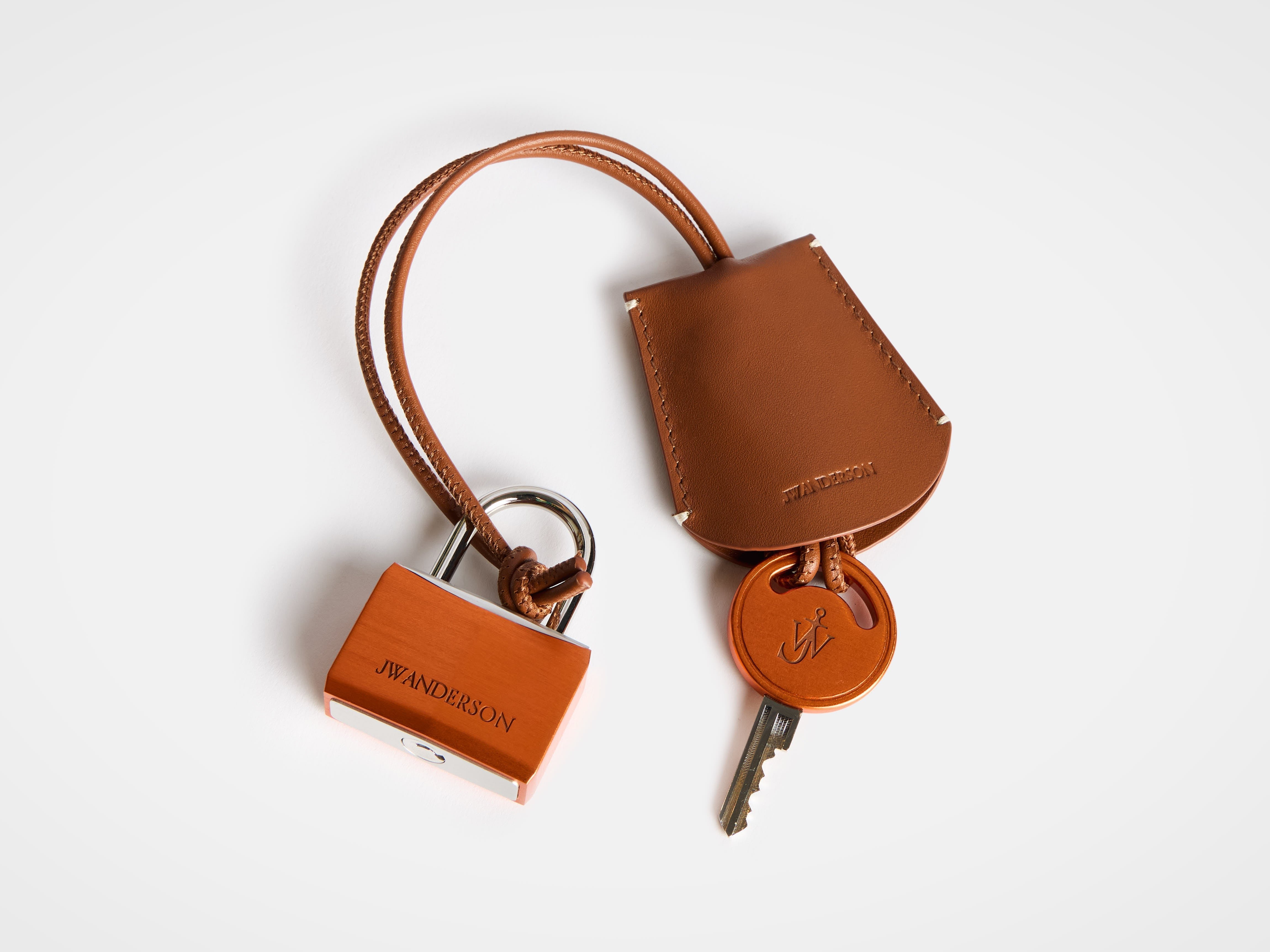 PADLOCK CHARM IN ORANGE - 2