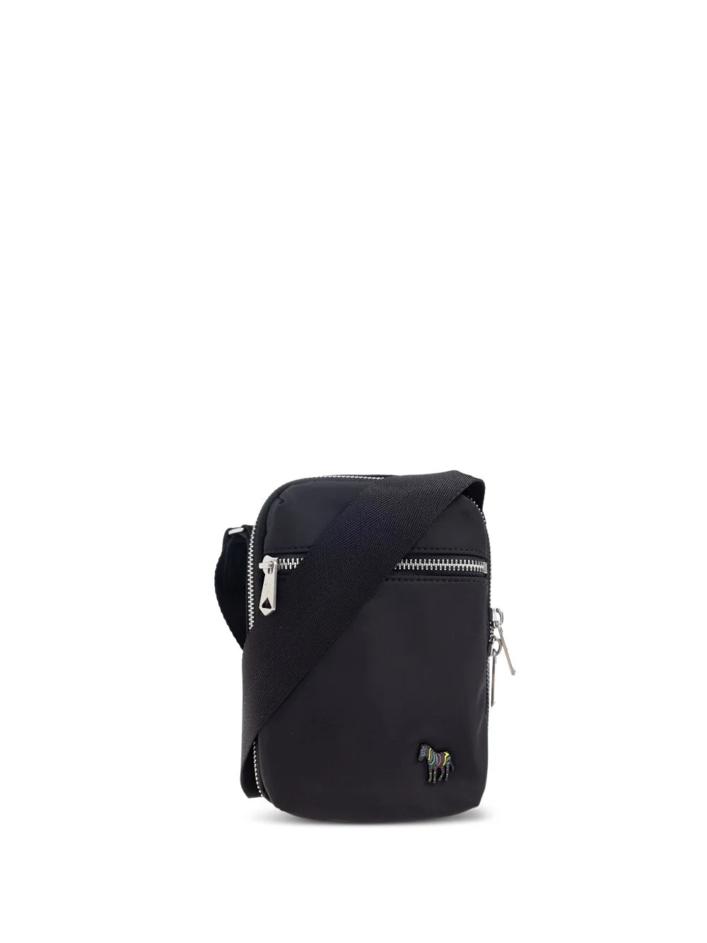 zebra-detail shoulder bag - 1