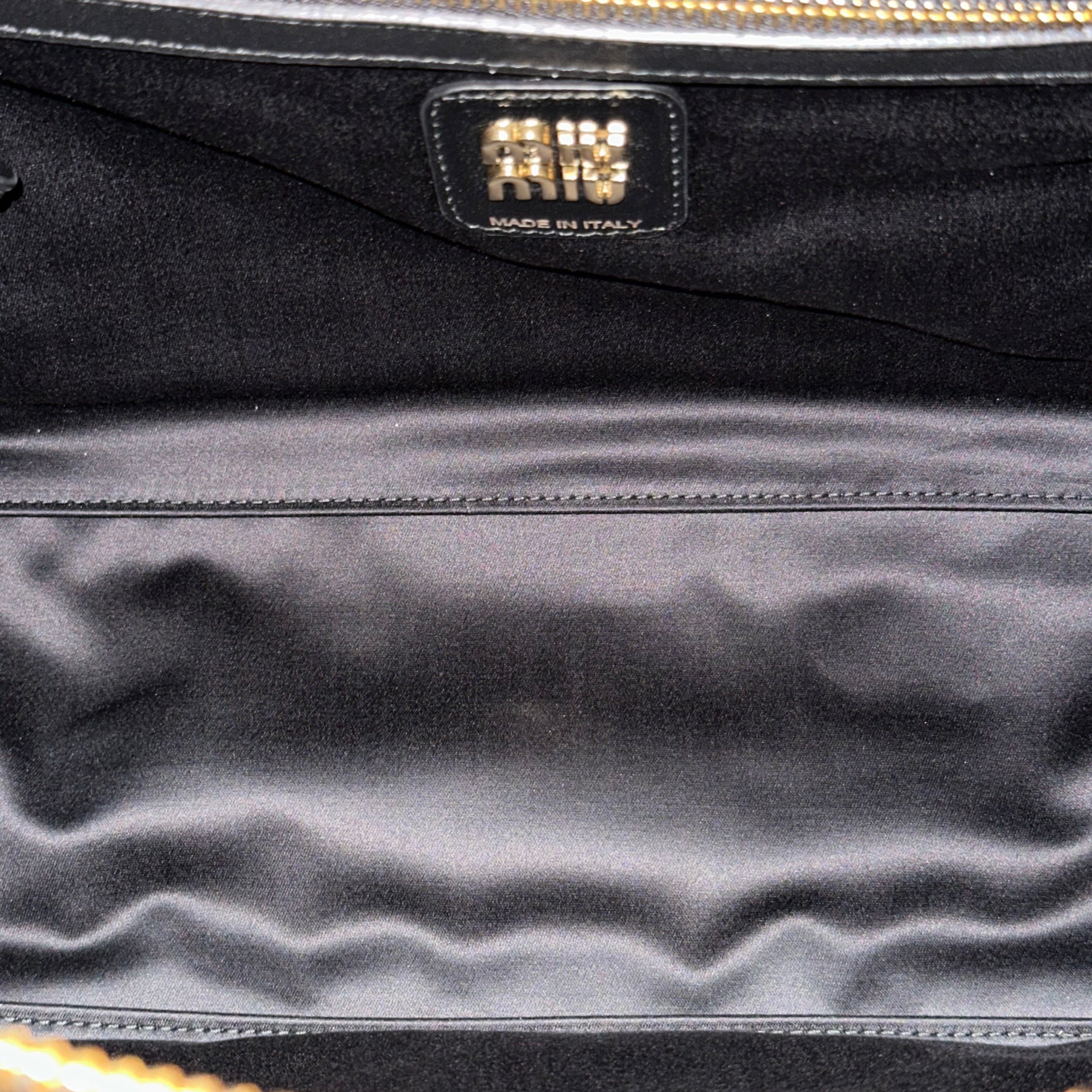 MIU MIU Beau Naplak Patent Leather Bag - 8