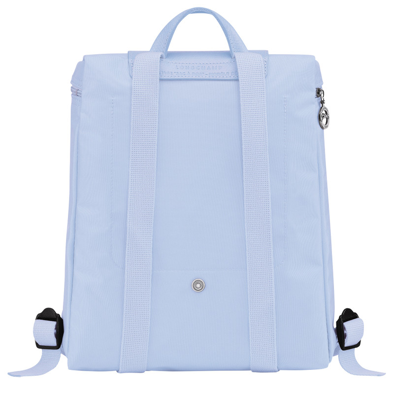 Le Pliage Green M Backpack Sky Blue - Recycled canvas 3