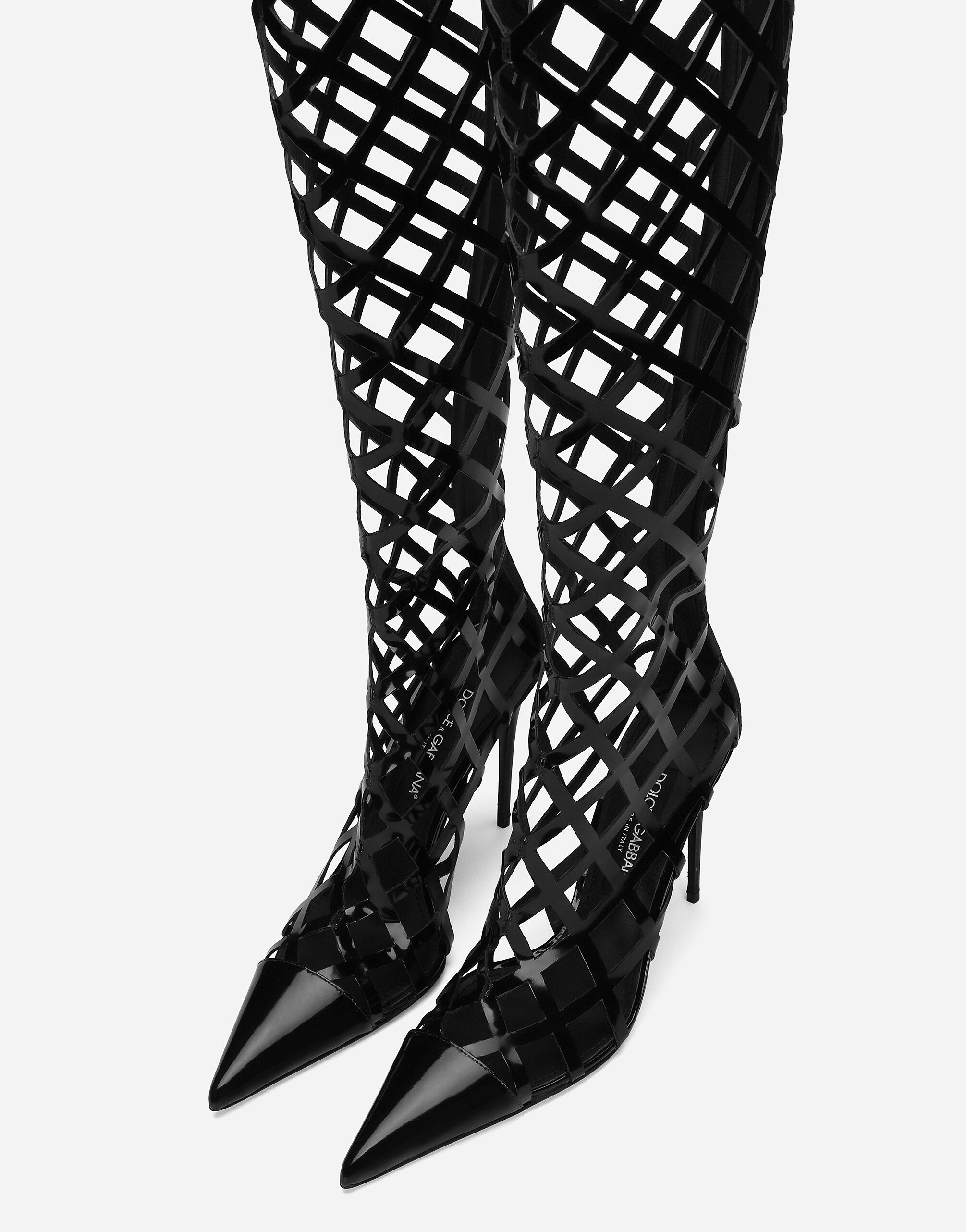Polished calfskin boots - 4