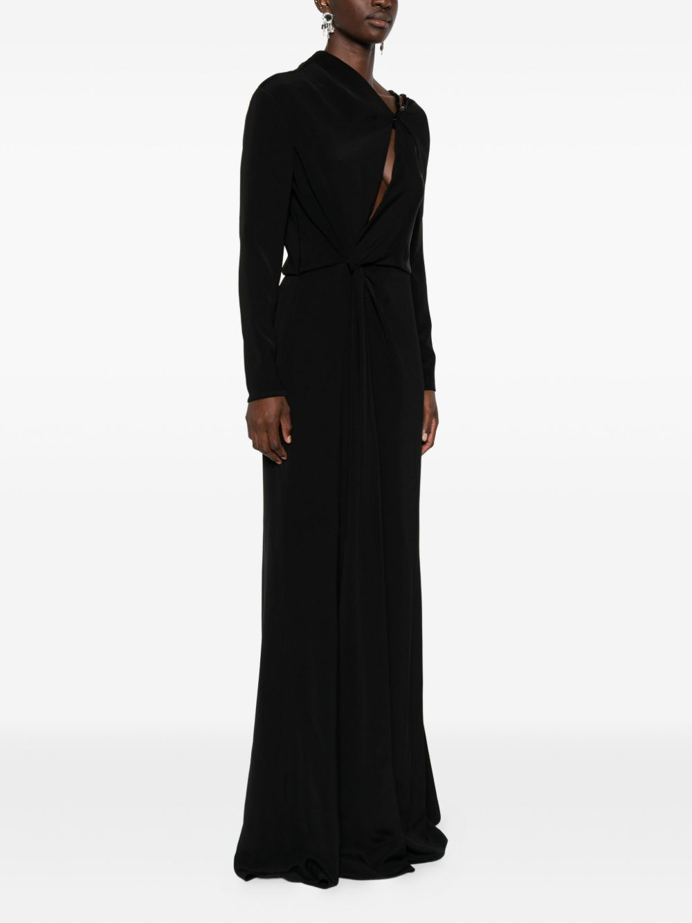 twisted asymmetric dress - 3