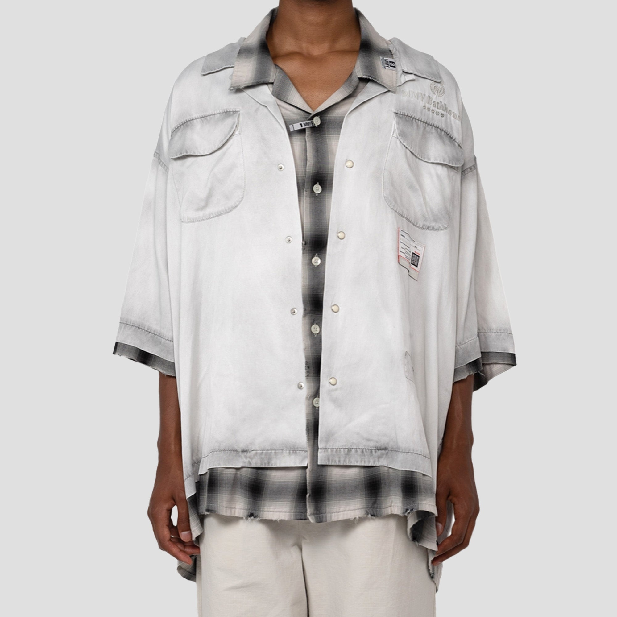 DOUBLE LAYERED S/S SHIRT - 2