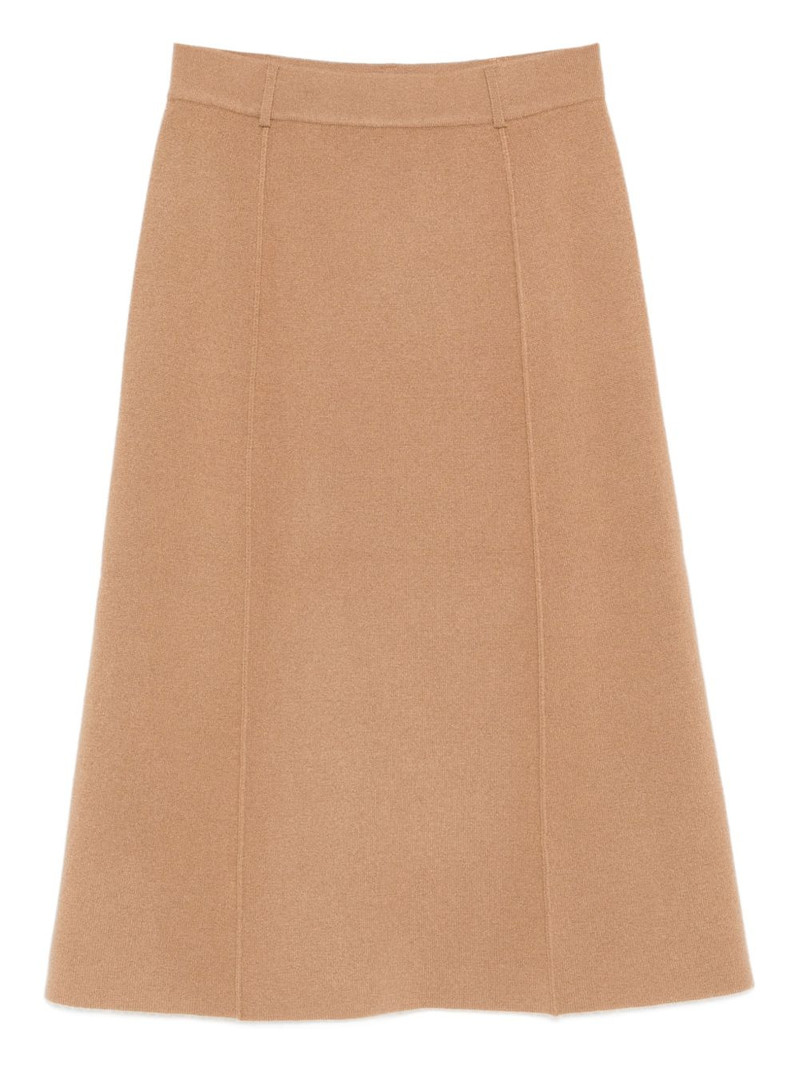 Ruthie seam-detail midi skirt 1