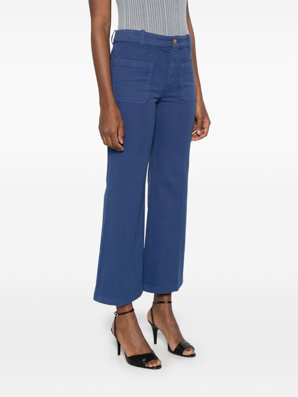 cotton cropped trousers - 3
