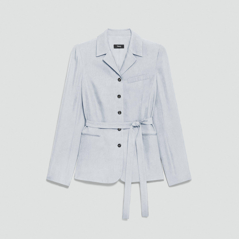 Tie-Waist Jacket in Washed Twill 1