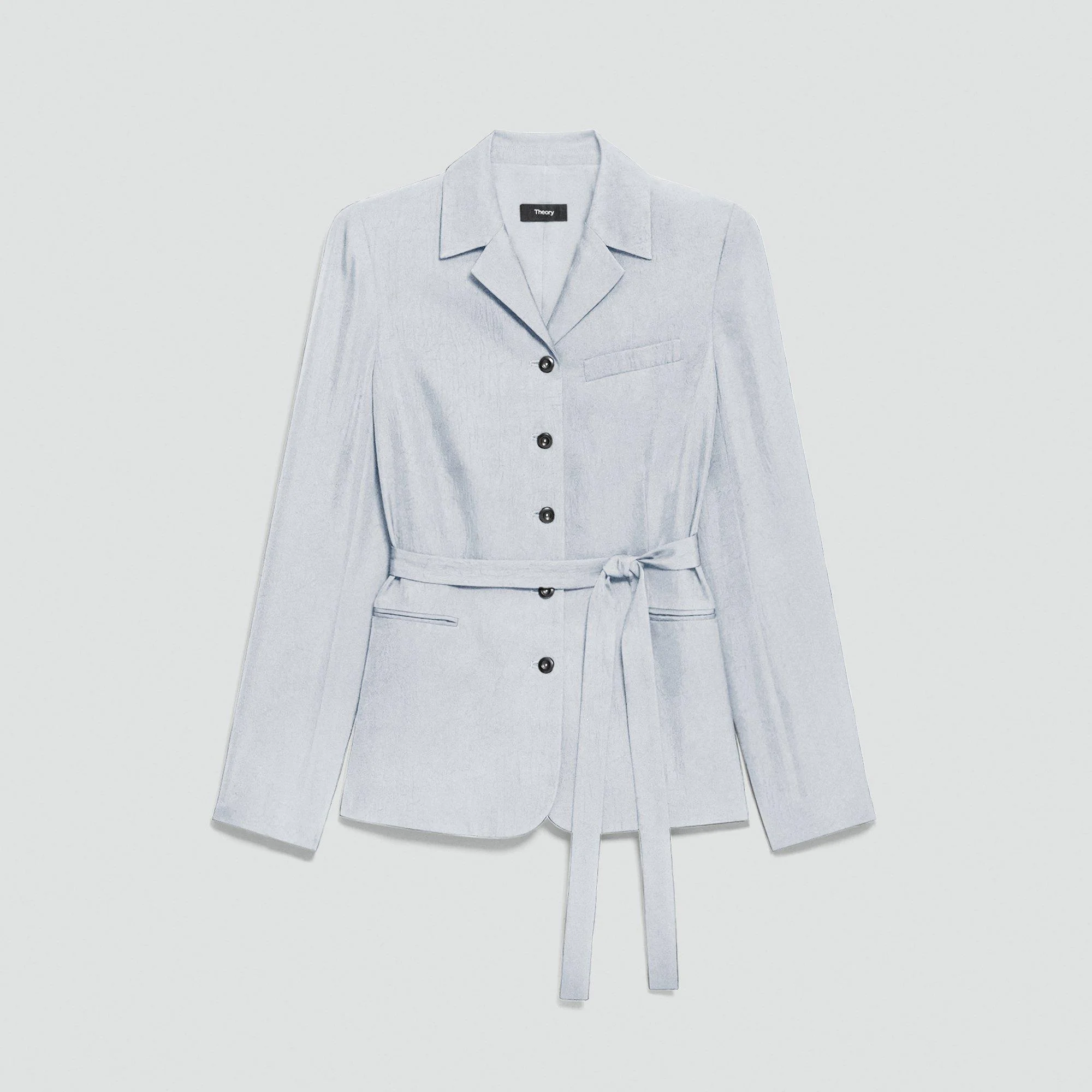 Tie-Waist Jacket in Washed Twill - 1