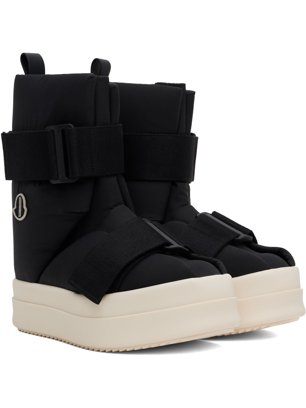 Moncler + Rick Owens Black Low Splint Boots - 4
