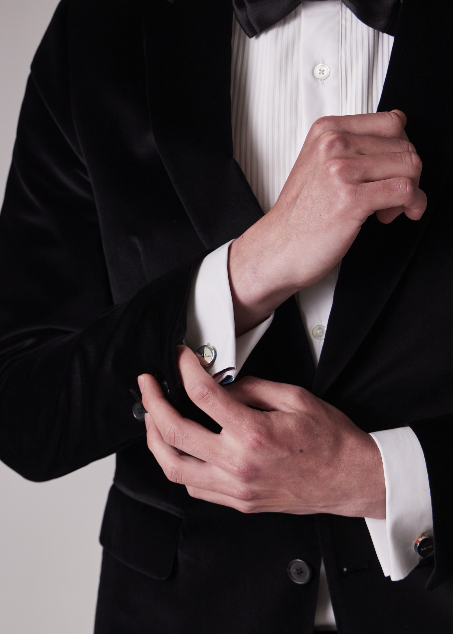 Tailored-Fit Black Velvet Blazer - 6