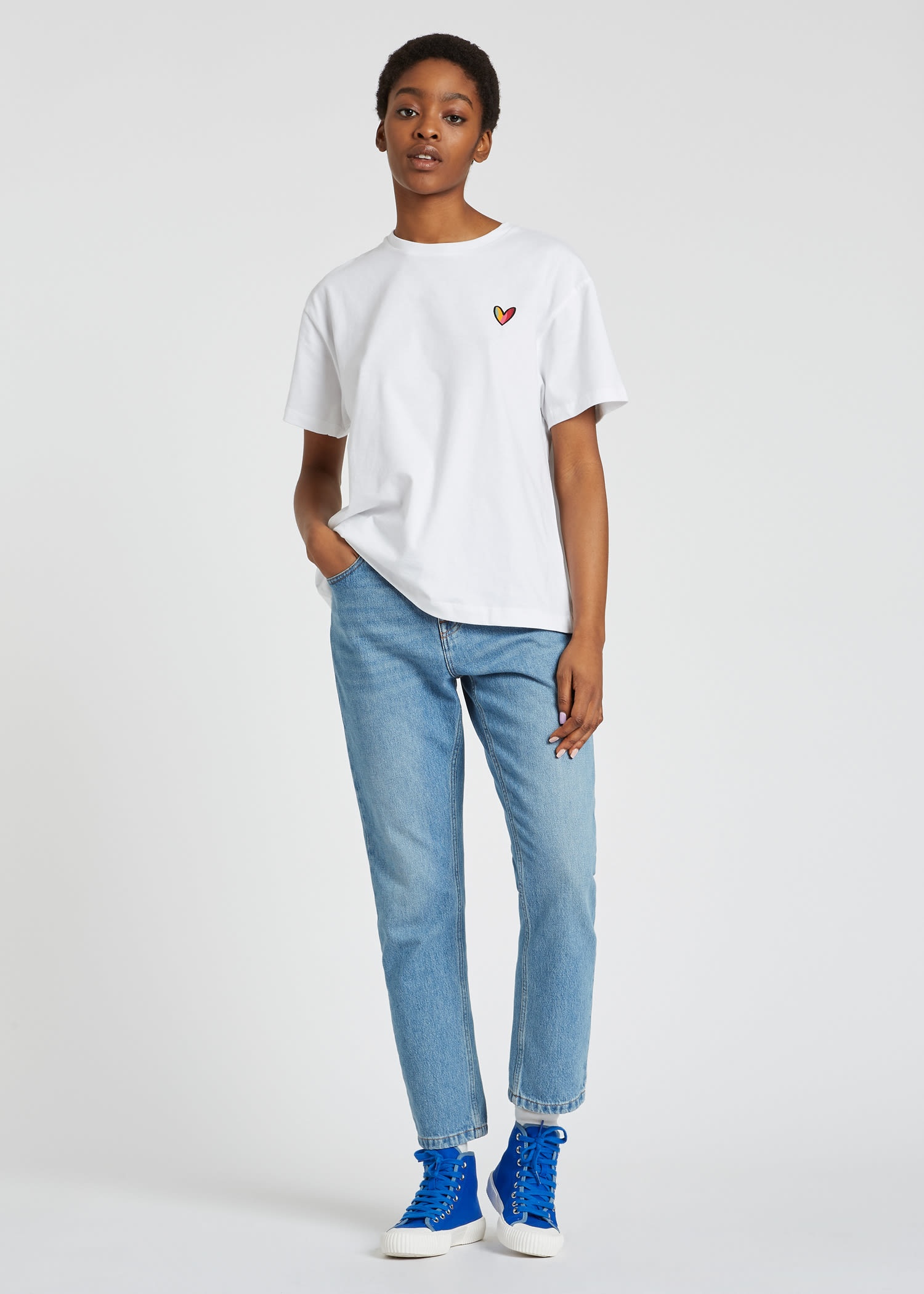 'Swirl Heart' Cotton T-Shirt - 5