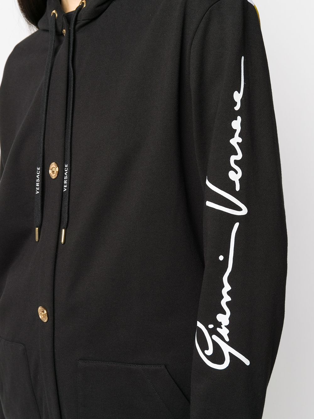 oversized GV Barocco hooded jacket - 5