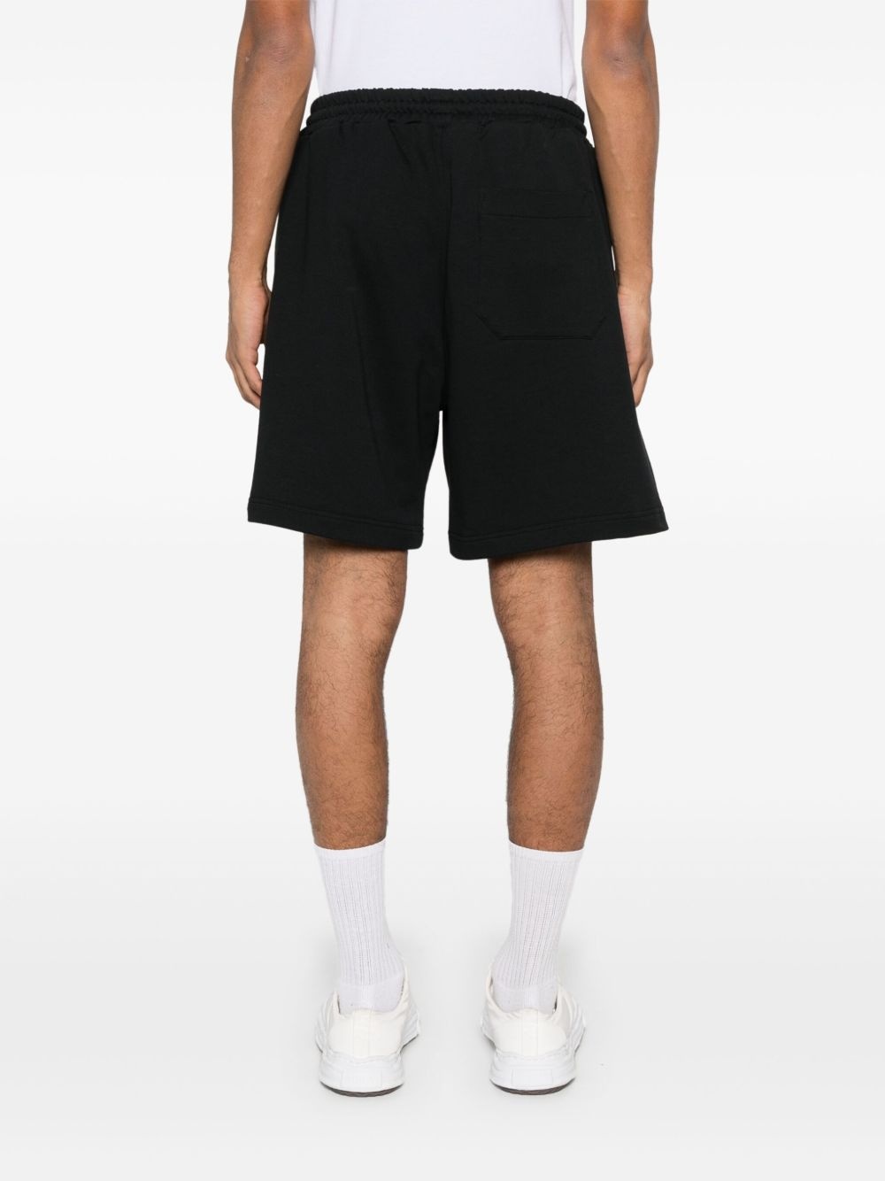 logo-print track shorts - 4