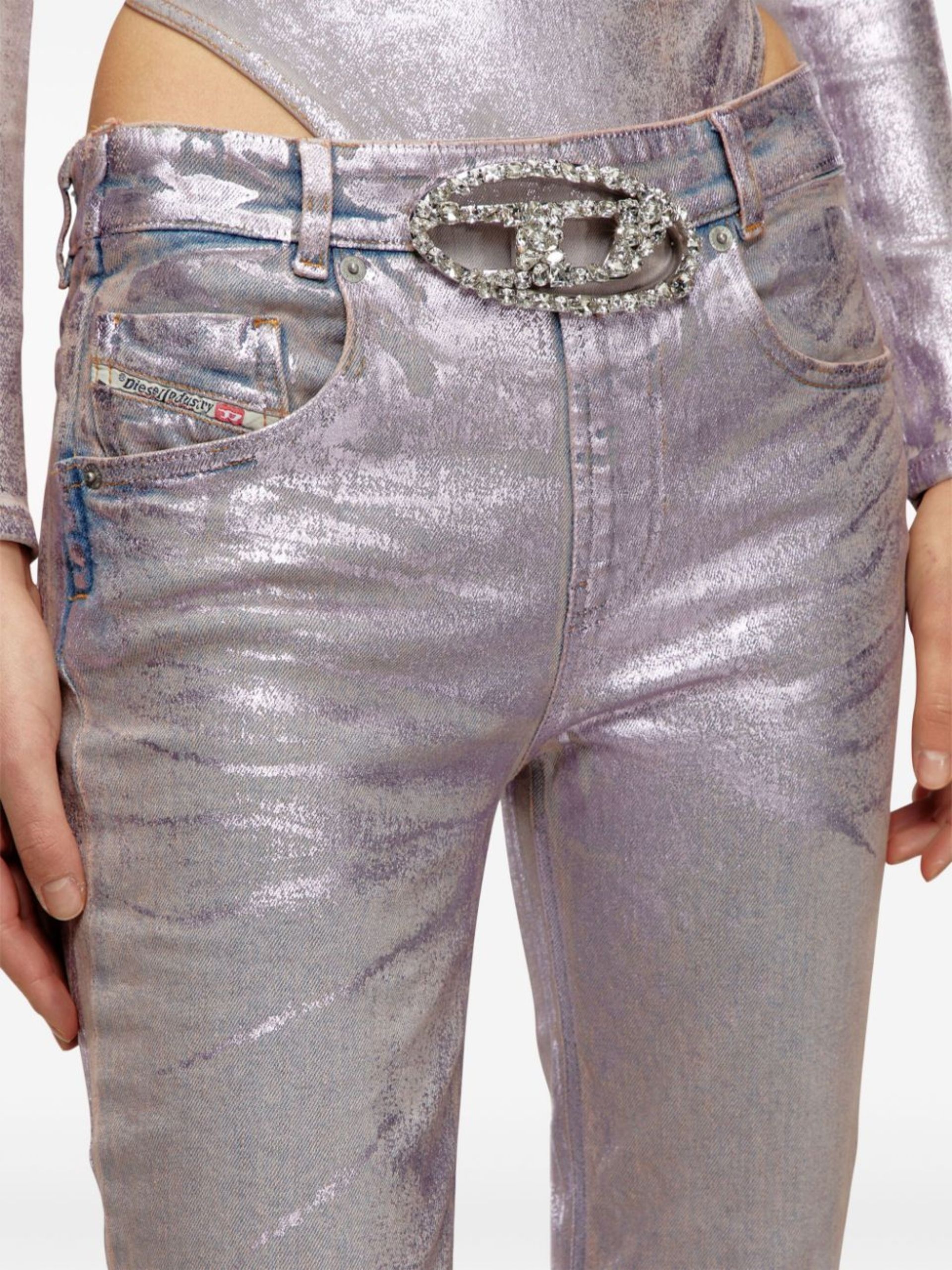 silver 1989 D-Mine straight-leg jeans - 5