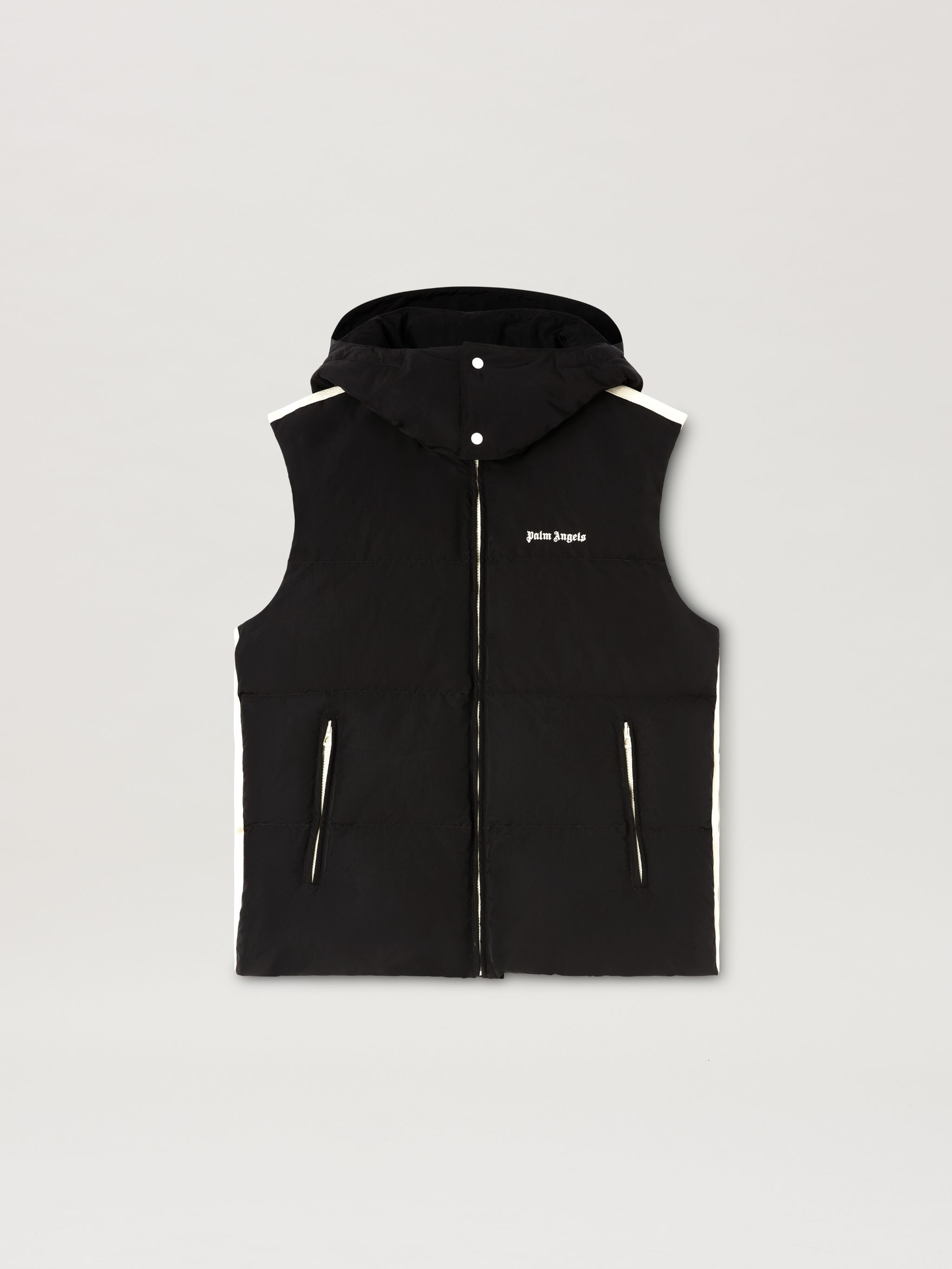 Palm Angels Classic Track Hoodie Down Vest | REVERSIBLE