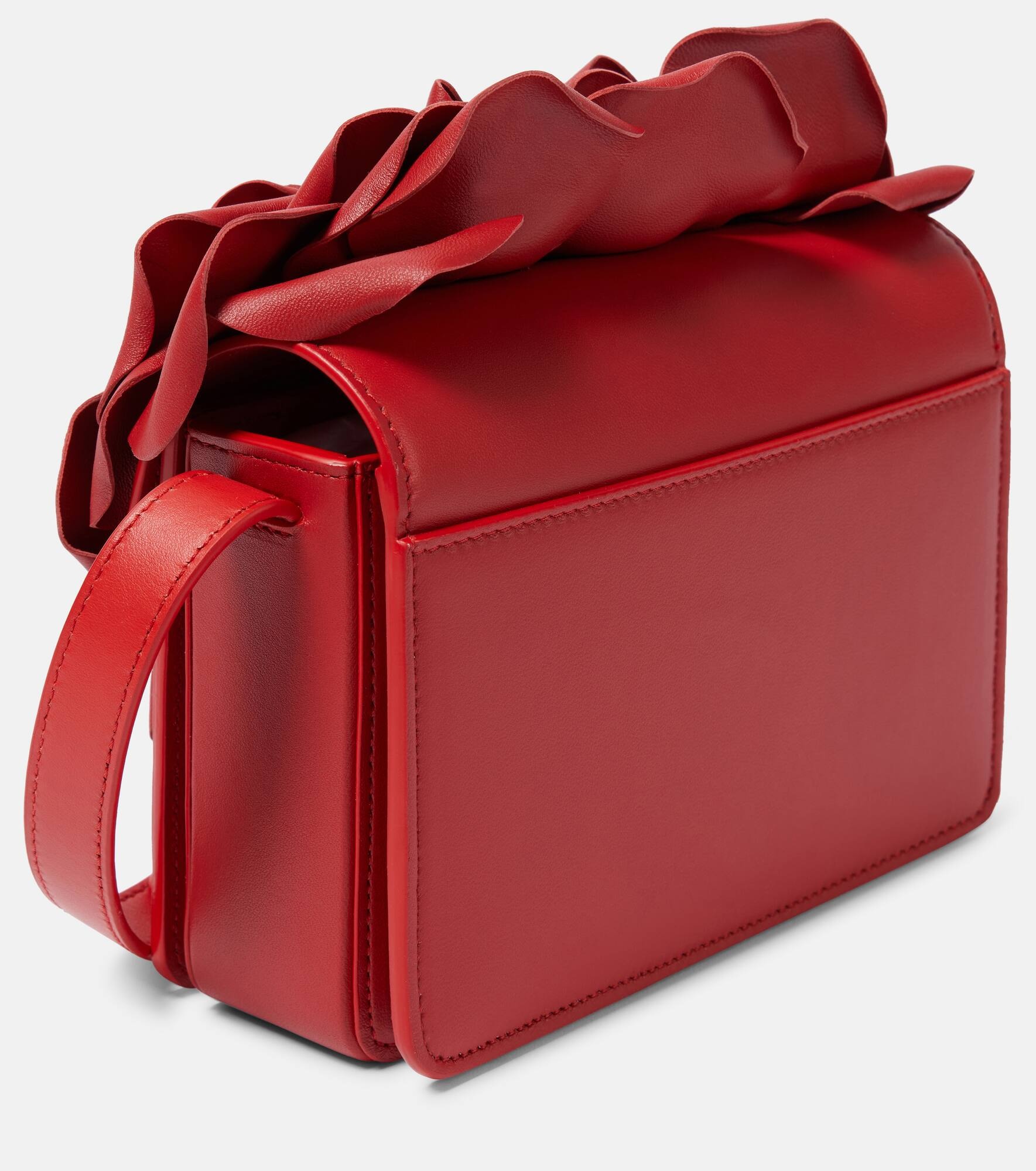 Loubi54 appliqué leather crossbody bag - 4