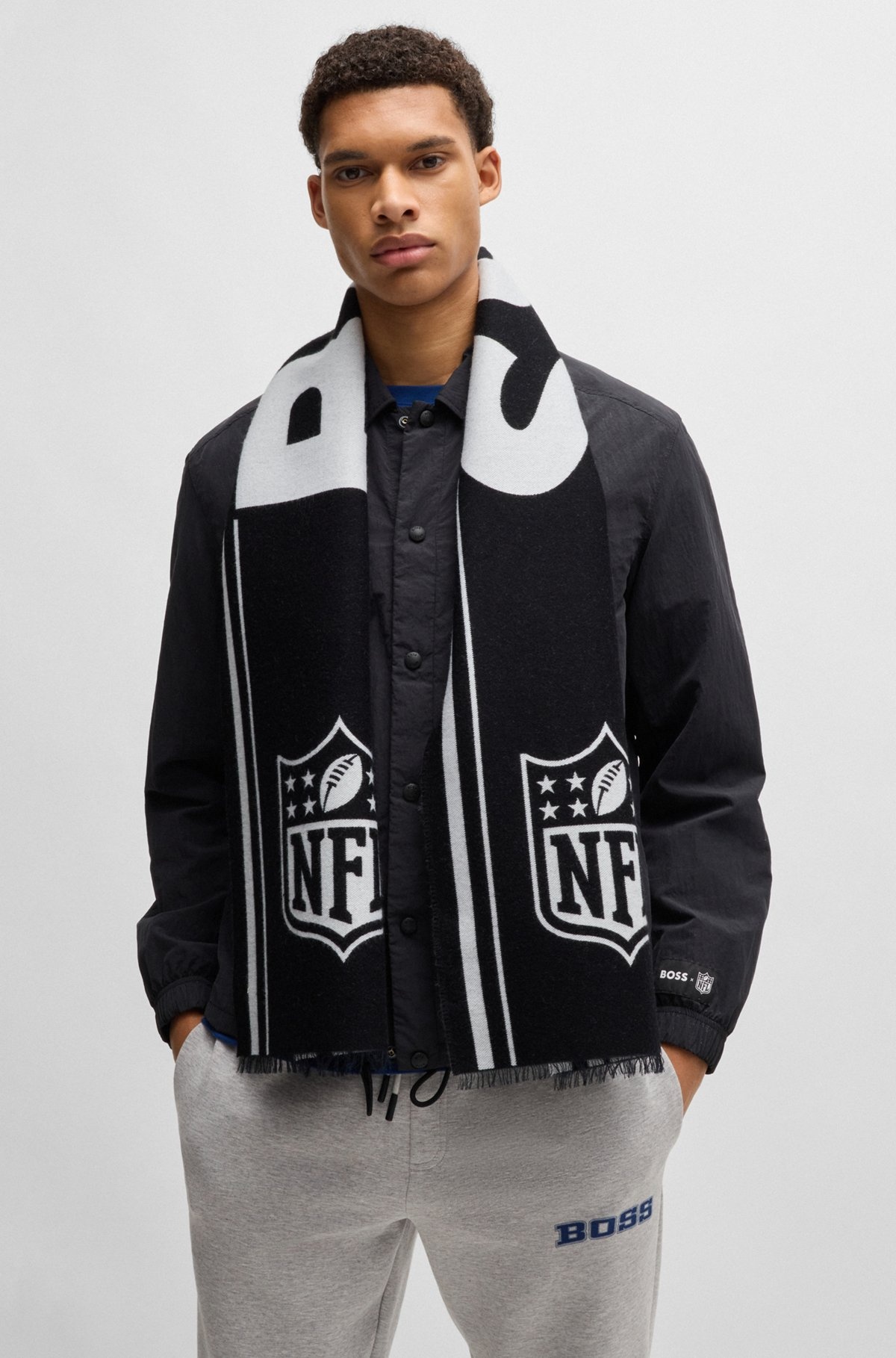 BOSS X NFL SCARF WITH SPECIAL JACQUARD BRANDING - 2