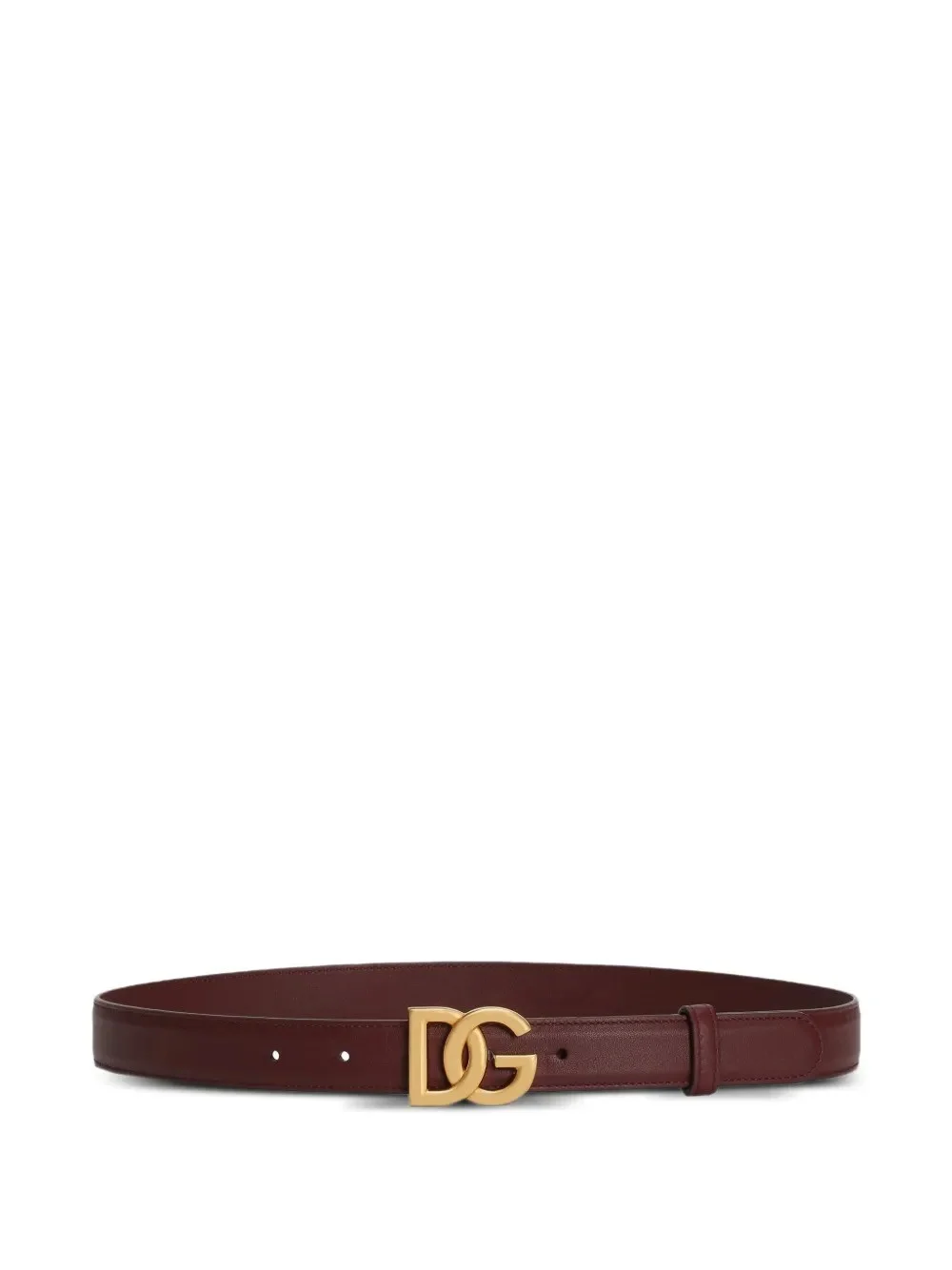 Calfskin belt with DG logo - 1