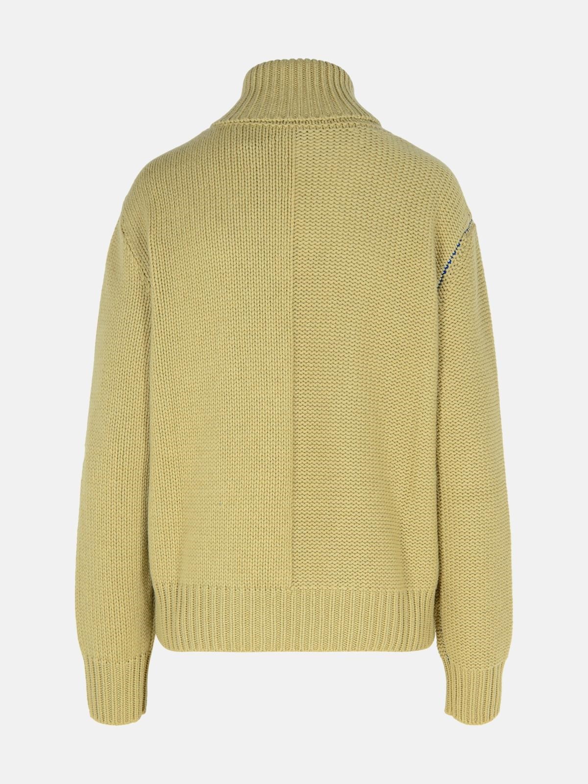 GREEN CASHMERE TURTLENECK SWEATER - 3