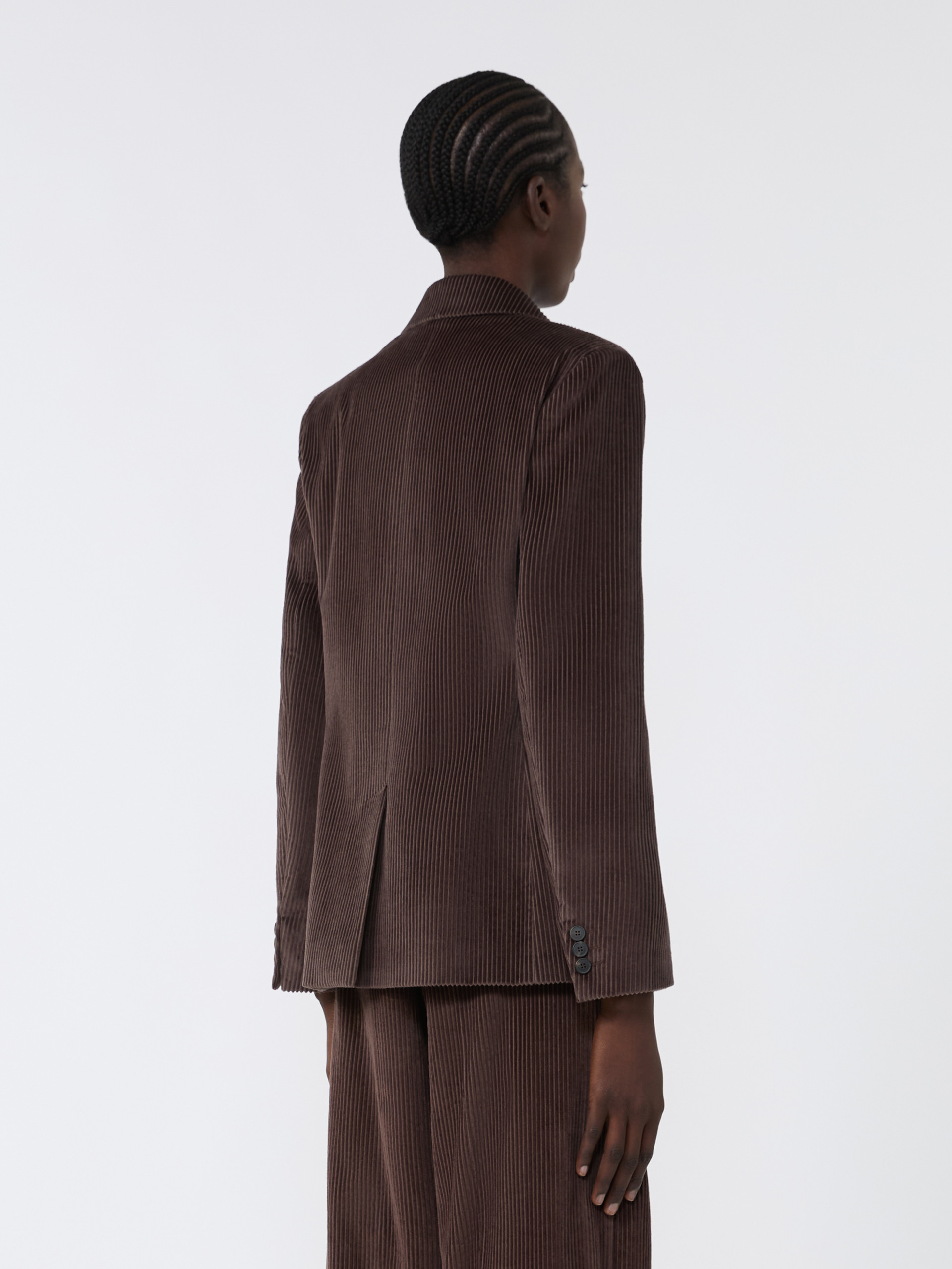 KATANGA Double-breasted velvet blazer - 4