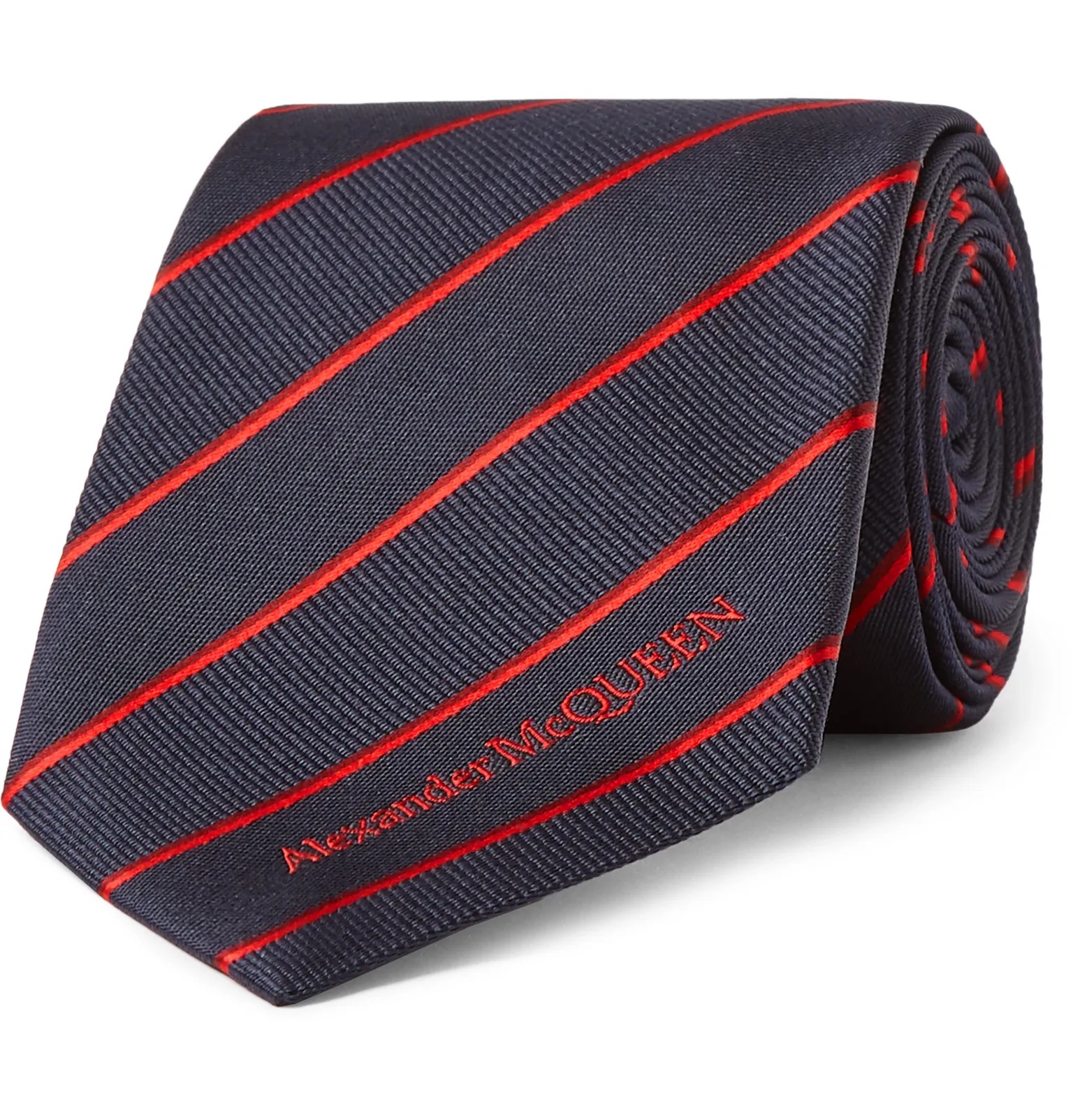 7cm Striped Silk Tie - 1