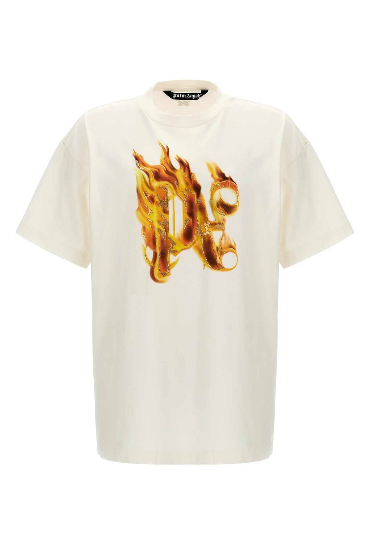 'Burning Monogram' T-shirt - 1