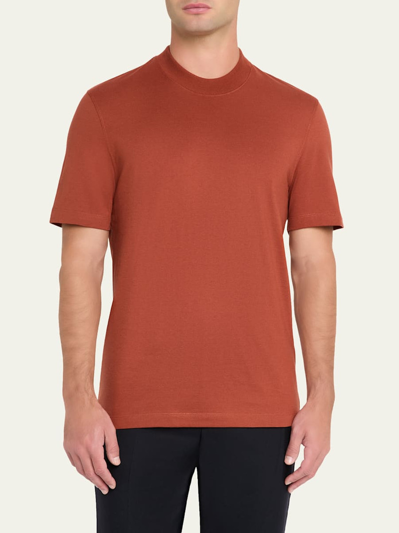 Brioni Men's Cotton and Cashmere Slim-Fit Crewneck T-Shirt outlook