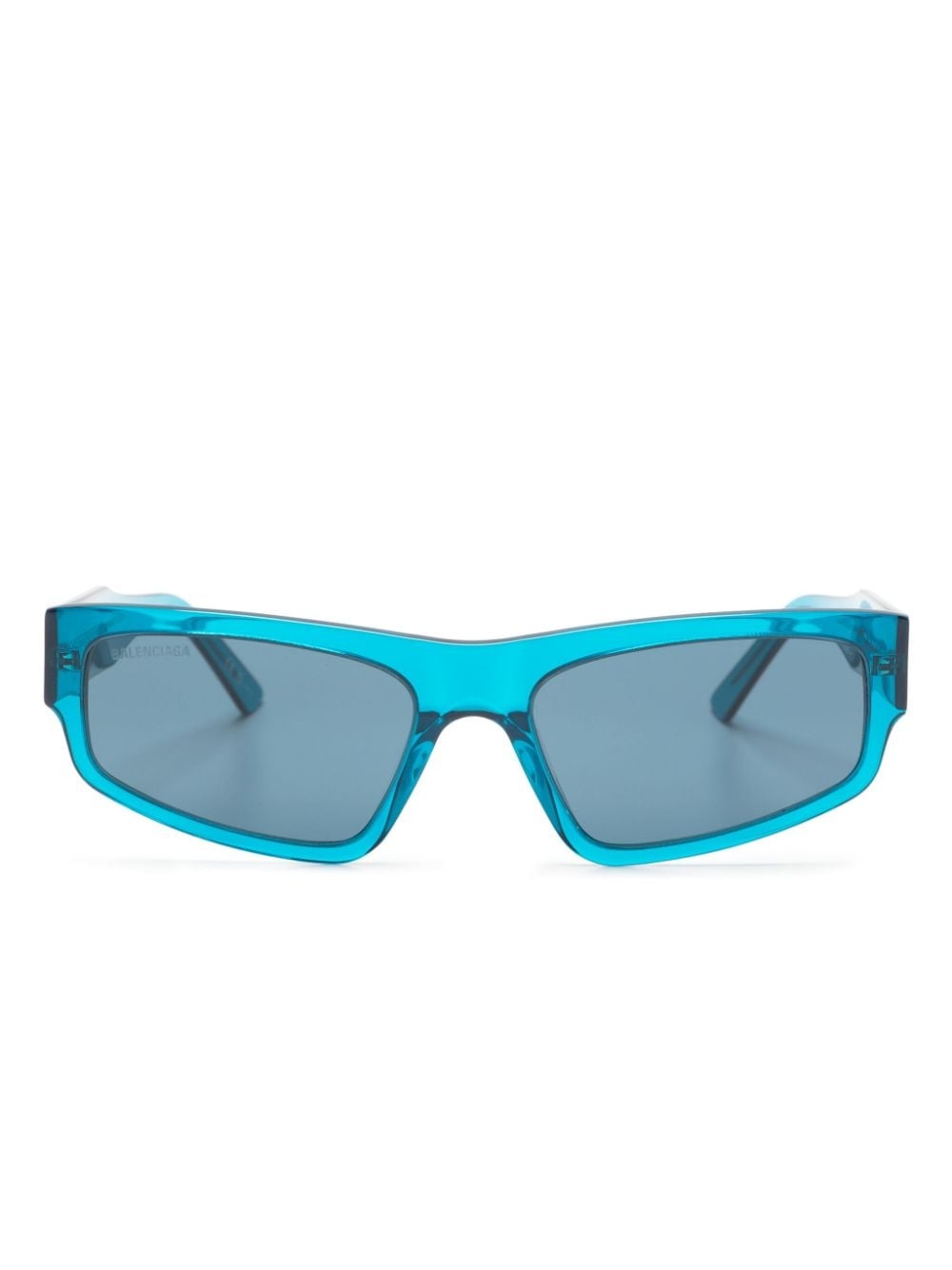 logo-print square-frame sunglasses - 1