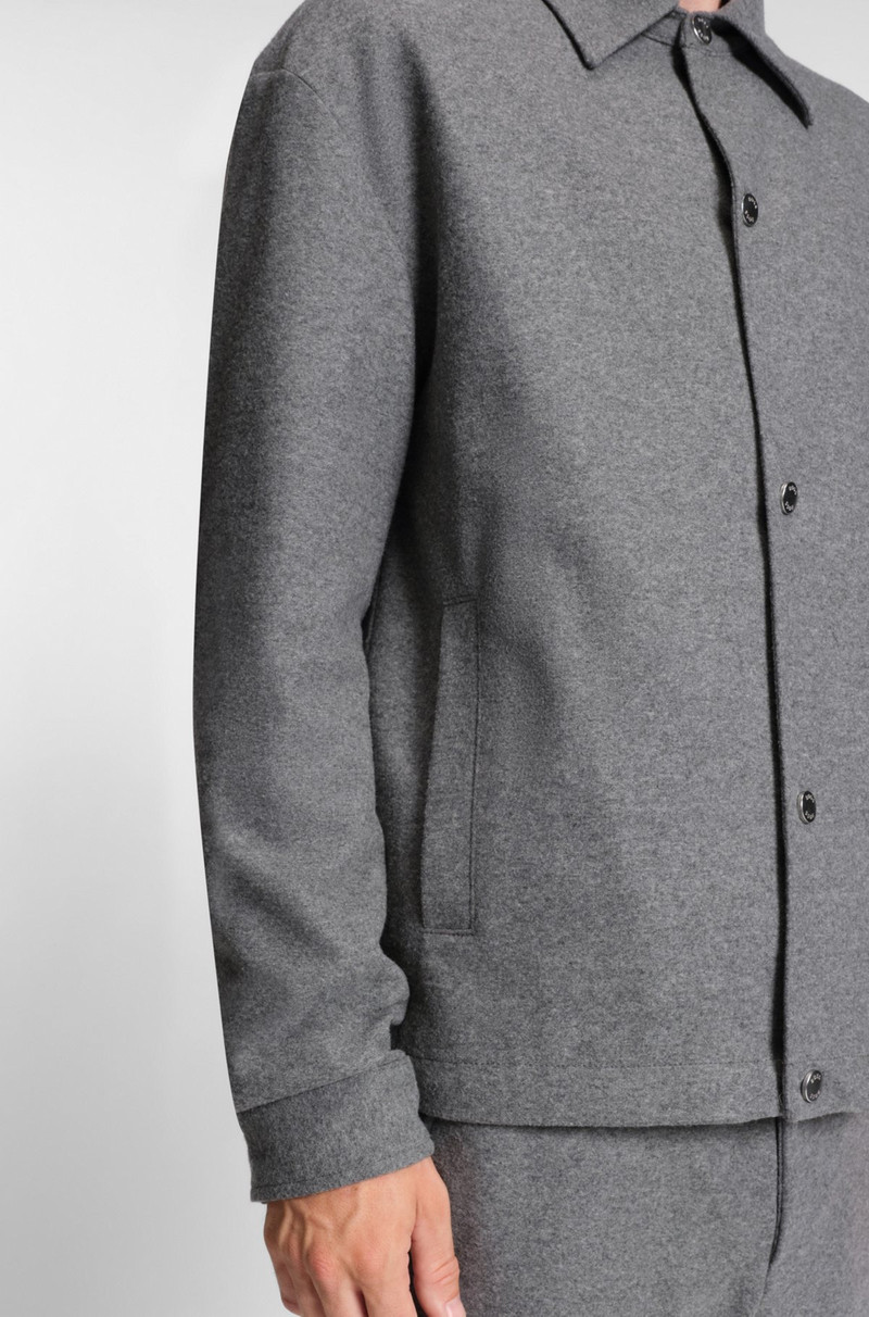 RELAXED-FIT OVERSHIRT IN BRUSHED STRETCH FLANNEL 6