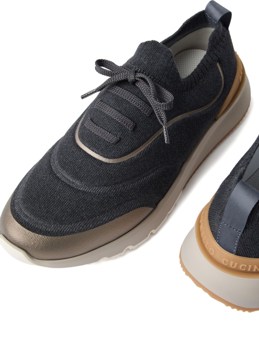 knitted slip-on sneakers - 4