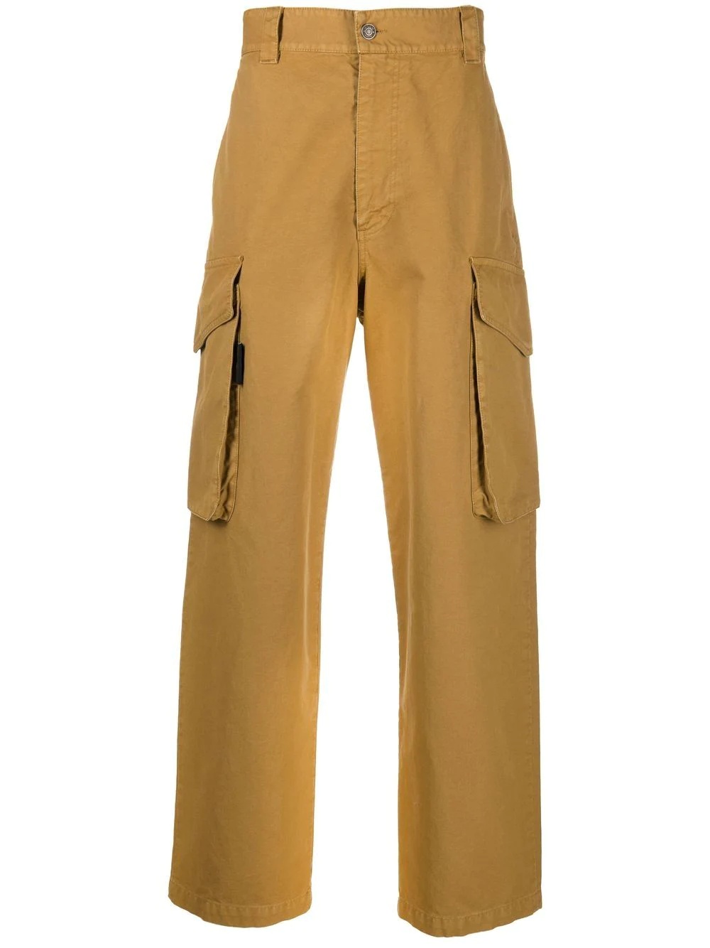 straight-leg cargo trousers - 1