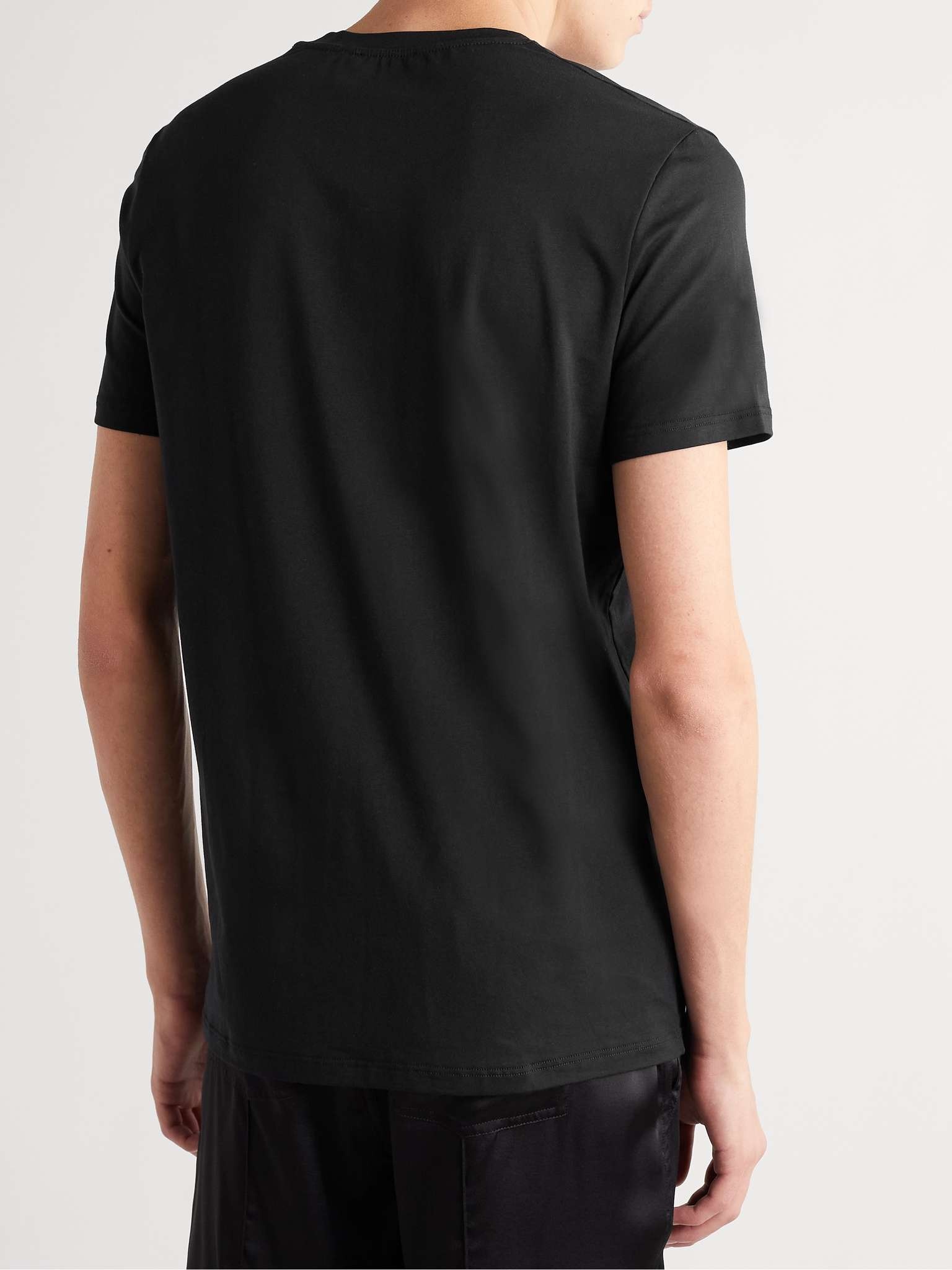 Stretch Cotton and Modal-Blend T-Shirt - 4