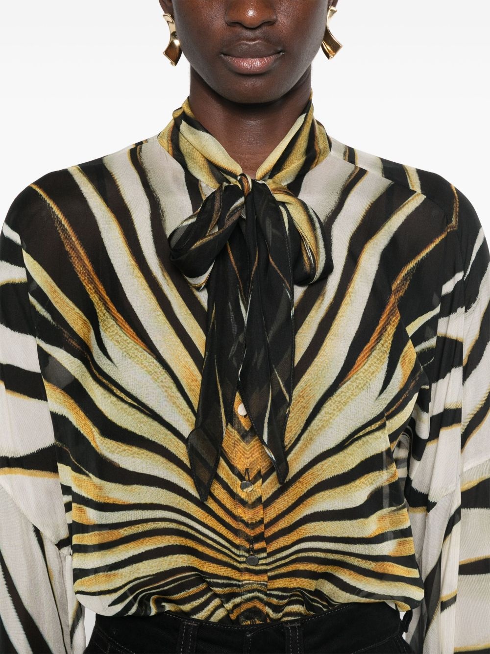 abstract-print shirt - 5