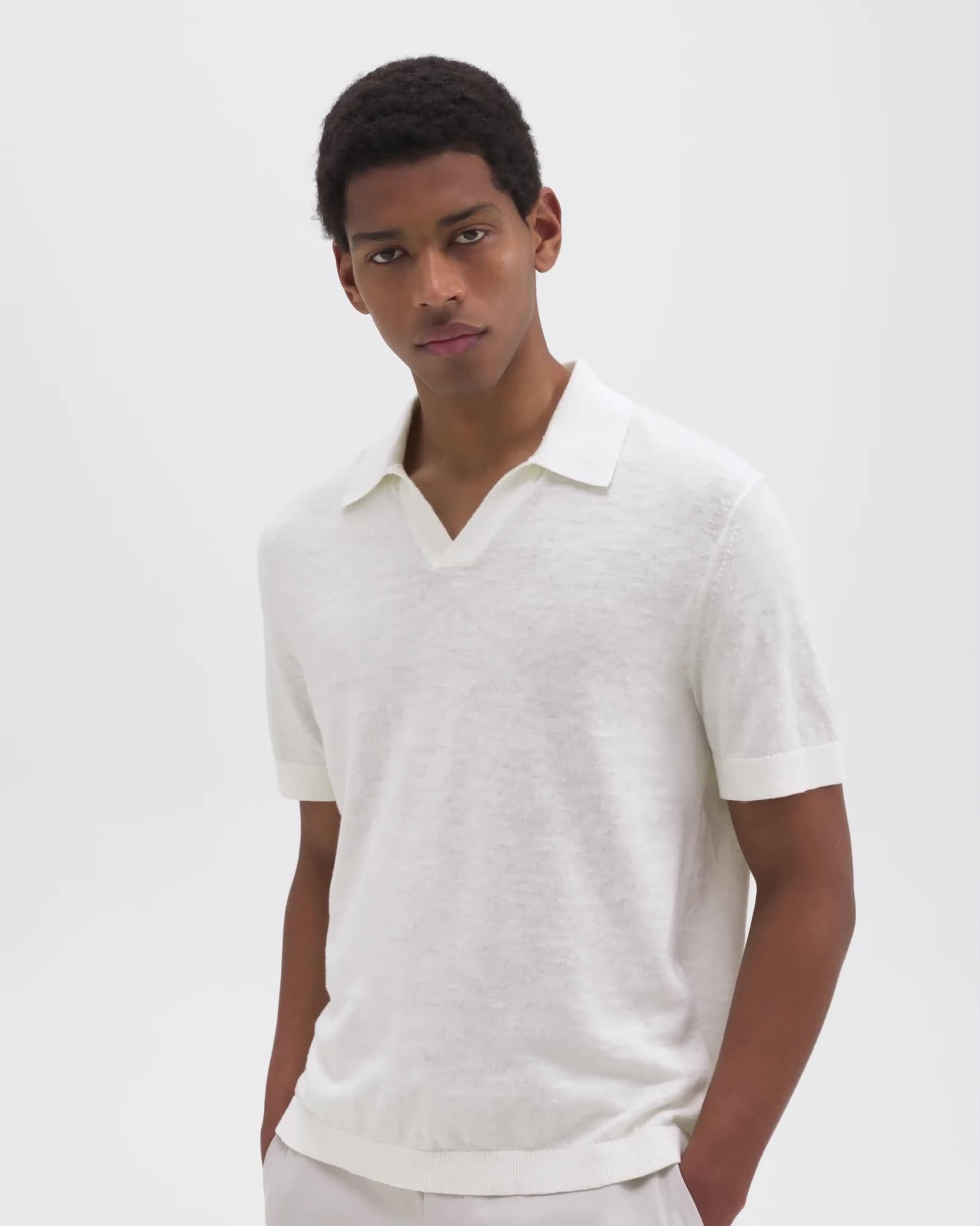 Brenan Polo Shirt in Cotton-Linen - 7