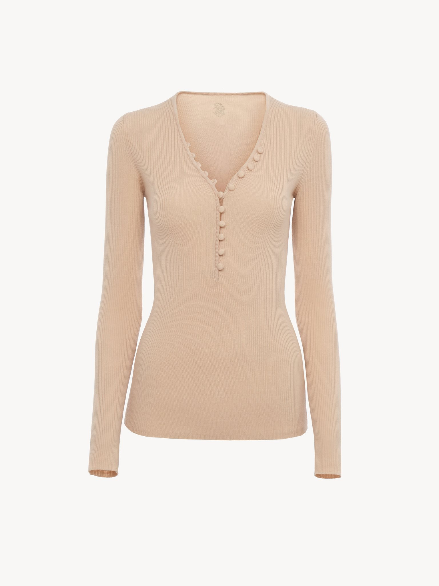 HENLEY SHIRT IN A MERINO WOOL KNIT - 2