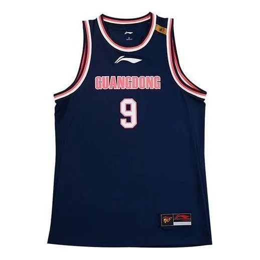 Li-Ning CBA Guangdong Yi Jianlian Basketball Jersey 'Navy Red' AAYR445-2 - 1