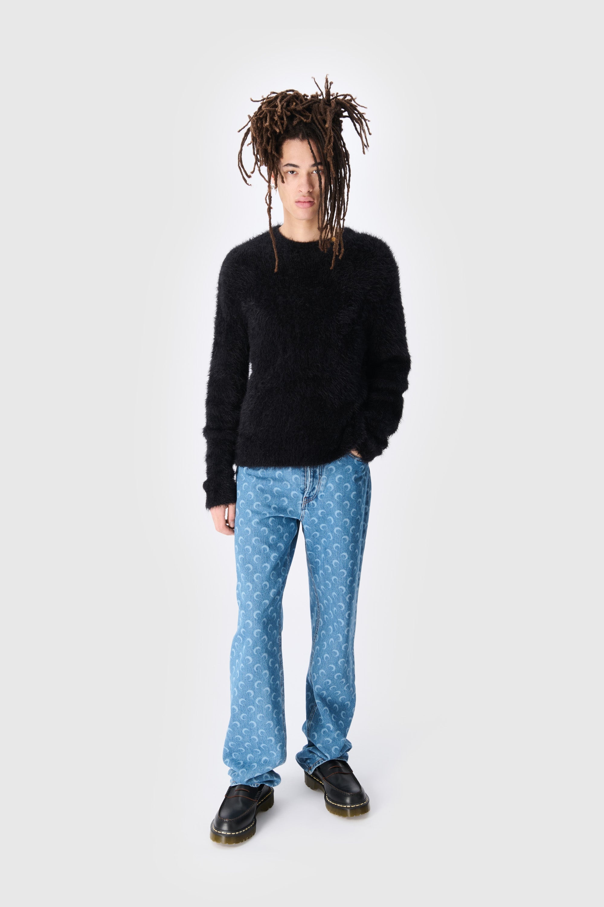 Wild Puffy Knit Crewneck Sweater - 1