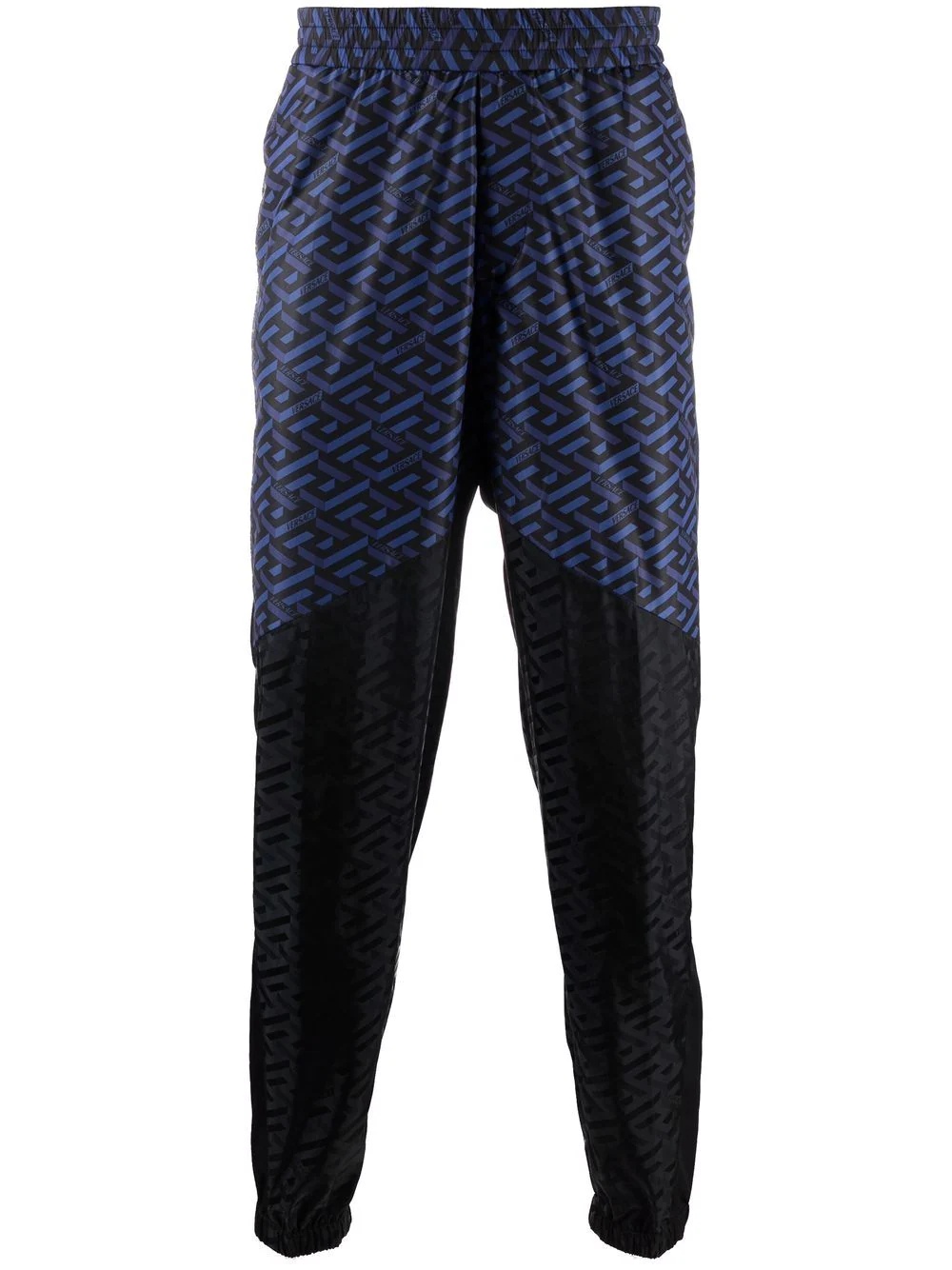 panelled logo-print track pants - 1