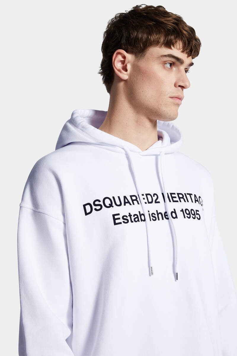 RELAX FIT DSQUARED2 HERITAGE HOODIE - 5