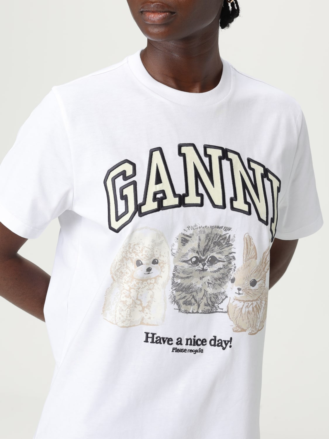 T-shirt woman Ganni - 4